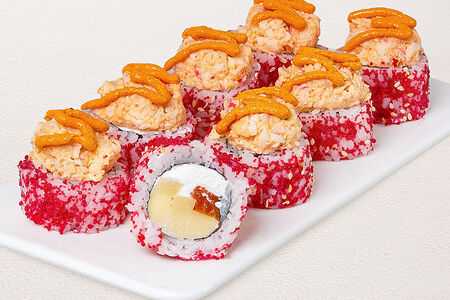 Ролл Нежный лосось с тигровой креветкой