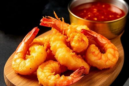 Креветки темпура