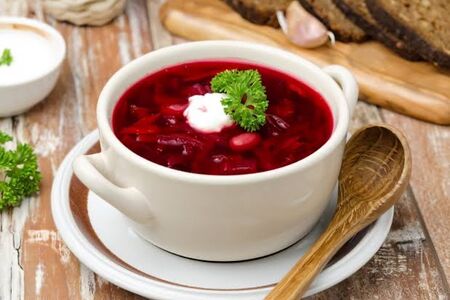 Борщ с говядиной