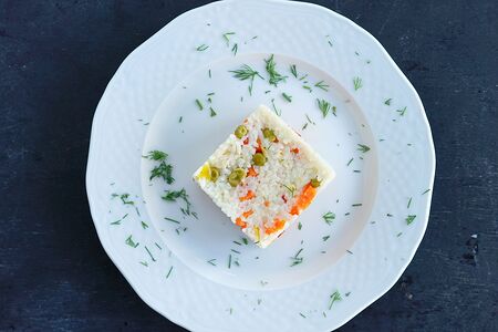 Рис отварной с овощами