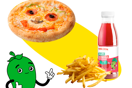 Cет Кидс c пиццей и закускoй