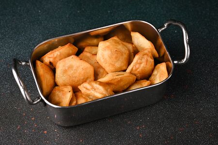 Пельмени жареные