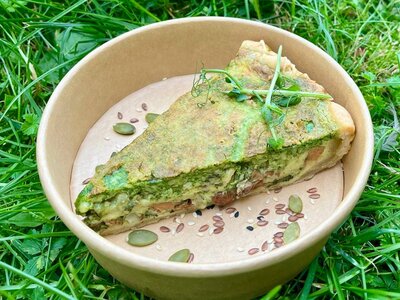 Пирог с лисичками 
