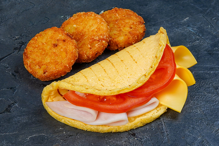 Маг завтрак с ветчиной