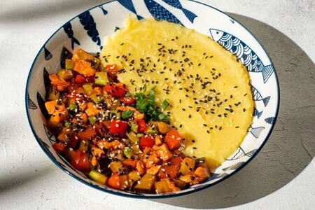 Форель с пюре 