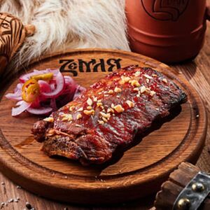 Свиные ребра барбекю средняя порция