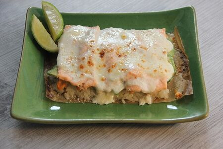 Запеченый рис с лососем