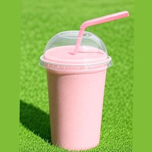 Протеиновый коктейль клубничный