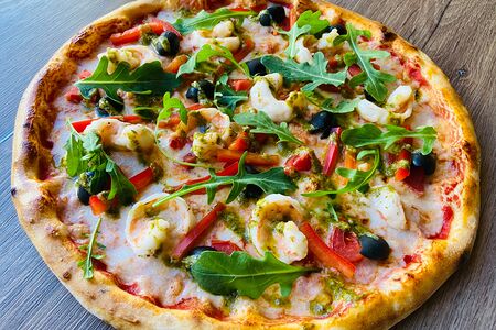 С тигровыми креветками 30 см