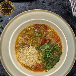 Аджапсандали с говядиной 