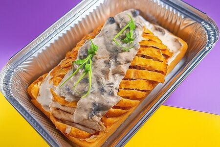 Вафля Шницель с грибами