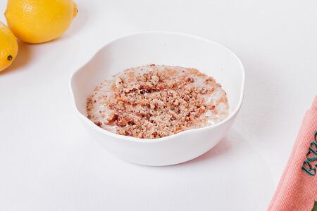 Каша овсяная с пеканом