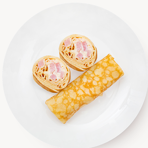 Блины с ветчиной и сыром