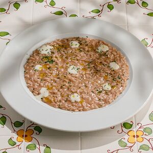 Ризотто Амаруно с муссом из горгонзолы