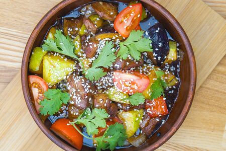 Индейка с овощами в азиатском стиле