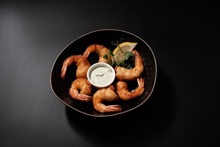 Креветки в кляре