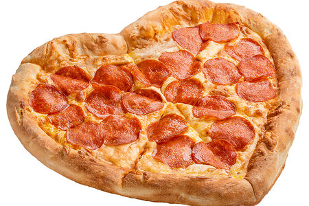 Пицца-сердце Любители Пепперони