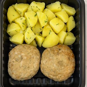 Котлеты куриная с картофелем 