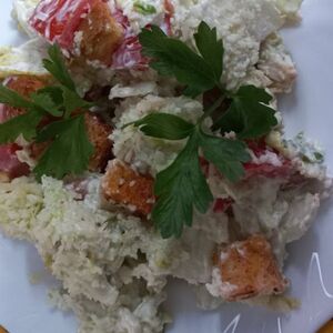 Салат Цезарь с курицей