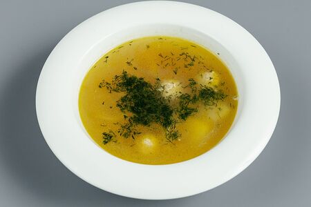 Суп с лапшой и куриными фрикадельками