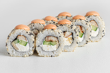 Акция Ролл с угрем спайси