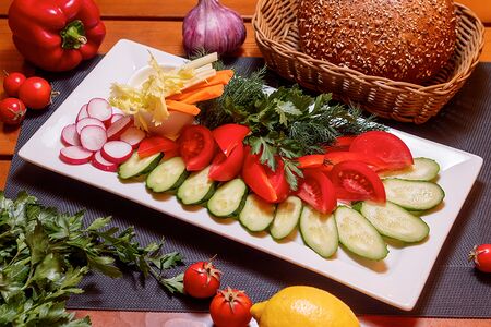 Букет свежих овощей