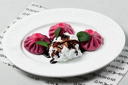 Хинкали с вишней