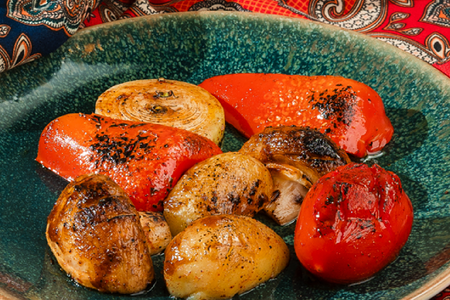 Шампиньоны гриль