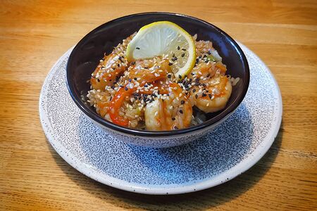 Рис с креветками