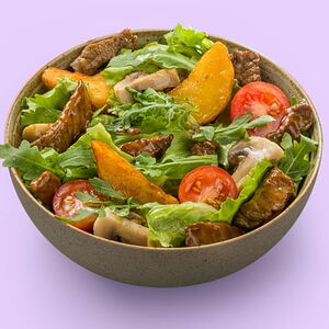 Салат с говядиной и картофелем