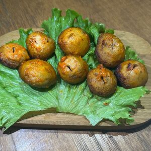 Шампиньоны на мангале