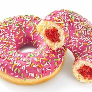 Донат клубничный