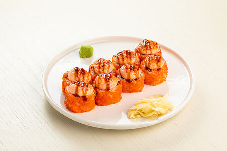 Ролл лосось запеченный