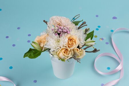 Букет в стакане Самой нежной