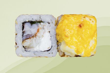 Запечённый угорь-креветка