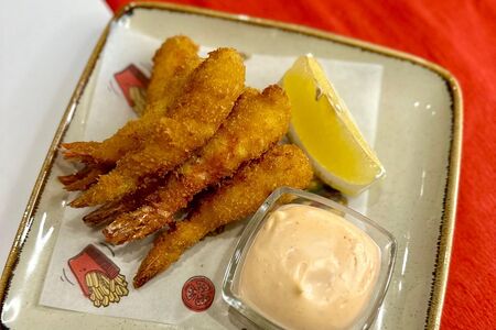 Креветки в кляре