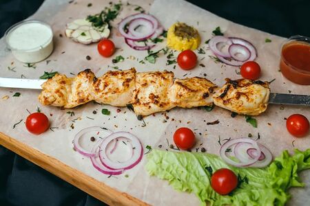 Шашлык из куриной грудки