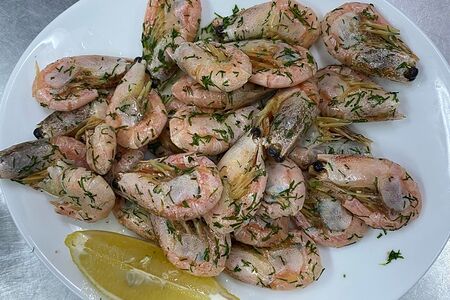 Креветки отварные