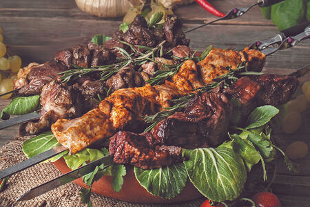 Шашлык из свиных ребер