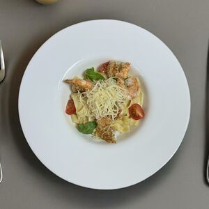 Паста Феттуччине с креветками