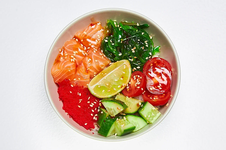 Поке с лососем