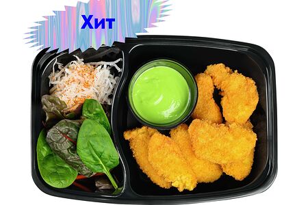 Креветки темпура с кремом васаби