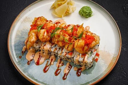 Ролл Попкорн из креветок