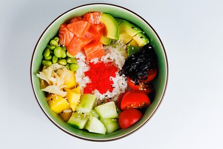 Поке с лососем