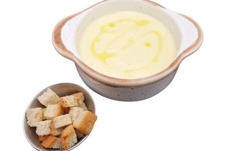 Сырный крем-суп с трюфельным маслом