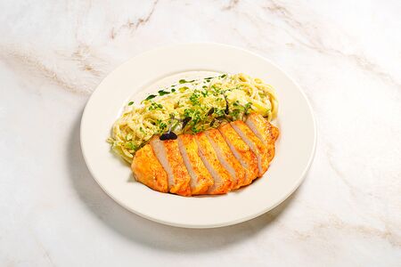 Паста с куриным филе