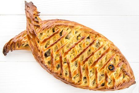 Целый пирог с сельдью