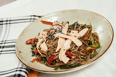 Гречневая с лососем