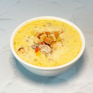 Суп сырный с курицей