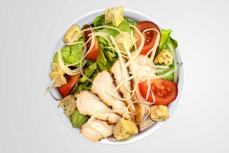 Салат Цезарь с курицей